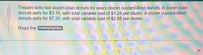 your answer by preparing a summary contribution margin income statement at the
