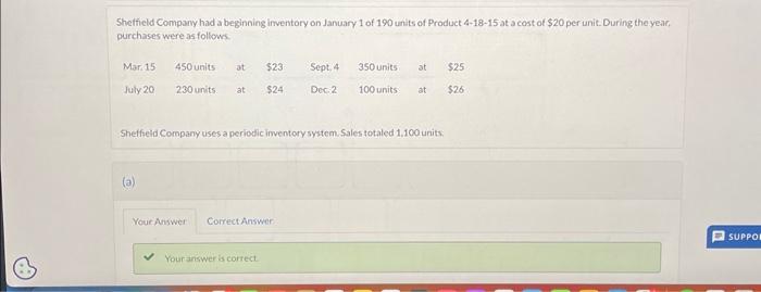 Please help with part b2. Thank you Determine the cost of goods