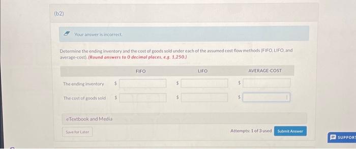 sold under each of the assumed cost now methods (FIFO, LFO, and