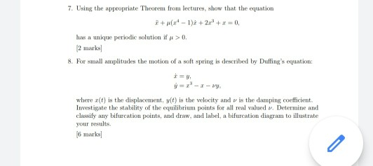 Using the appropriate Theorem from lectures, show that the equation T +