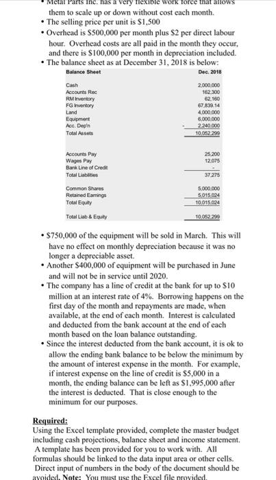 information are available. Each unit requires 5 hours of direct labour and