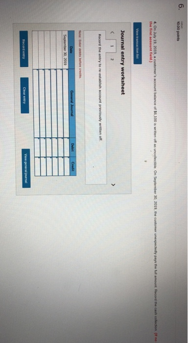 at the end of the year. An aging schedule as of December