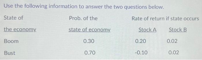  *PLS ANSWER ASAP* a)What is the expected return of a portfolio