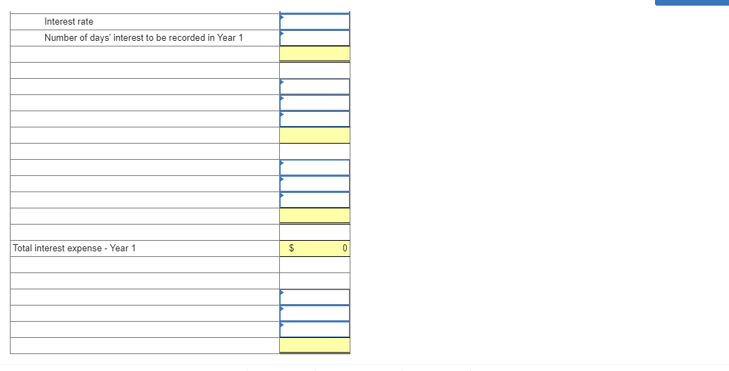 adjusting entry for accrued interest on the note to Chicago Bank. Apr.