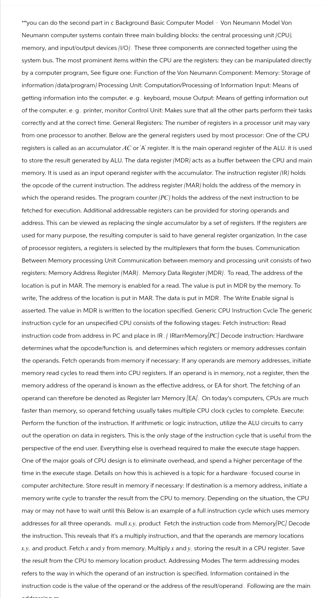  "'you can do the second part in c Background Basic Computer