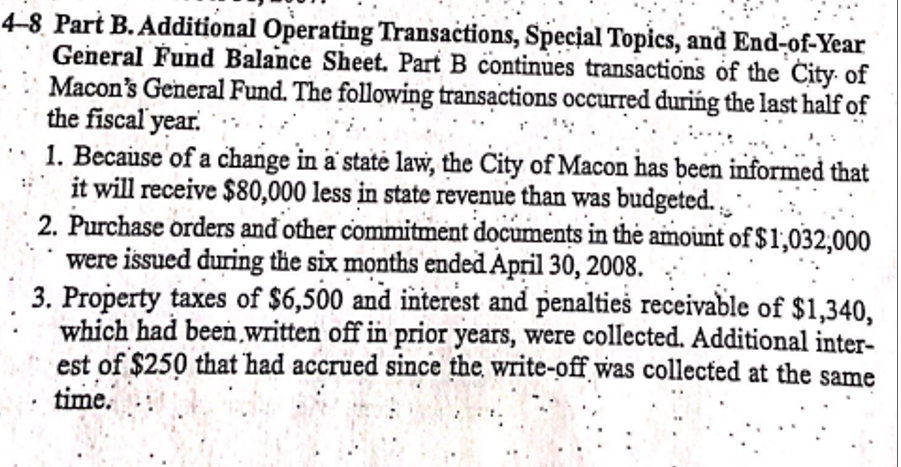 I need help with the journal entries General Journal General Fund: General