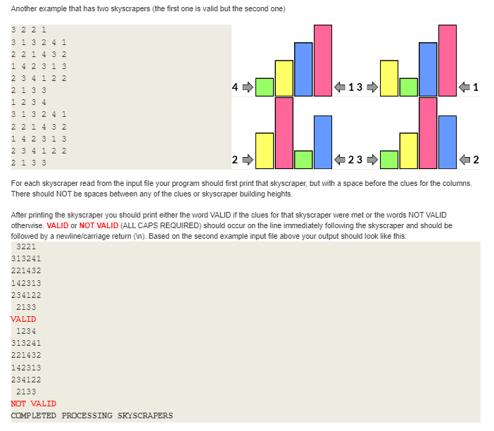 * as an answer to the puzzles. */ public class Skyscraper {