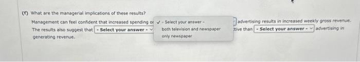 (Example:-300) 9= Test for a significant reiaticnship between televisioo advertising and weekly