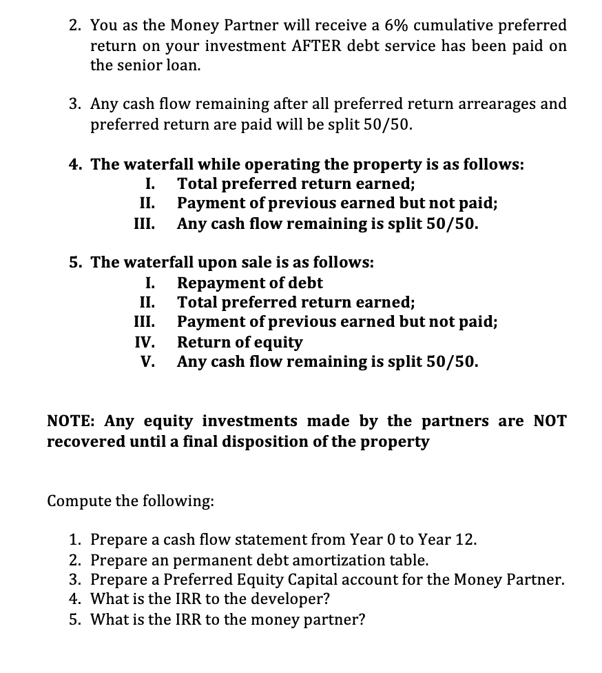 site with equity for $200,000 on the last day of Year 0.