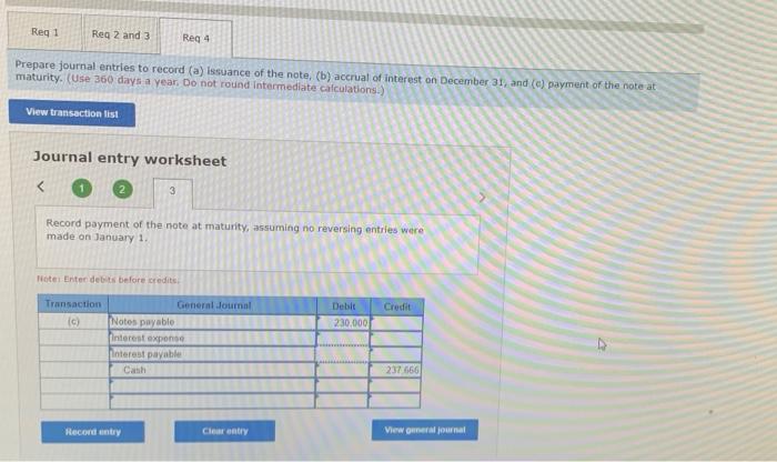 4: Interest expense & Interest payable Keesha Co. borrows $230,000 cash on