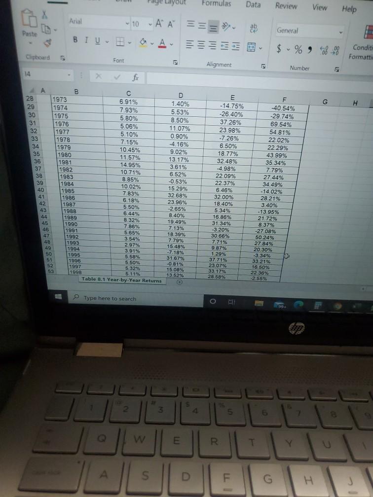Insert Draw Page Layout Formulas Data Review View X Help Arial -10