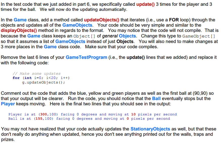 + ") facing " + direction + " degrees going " +