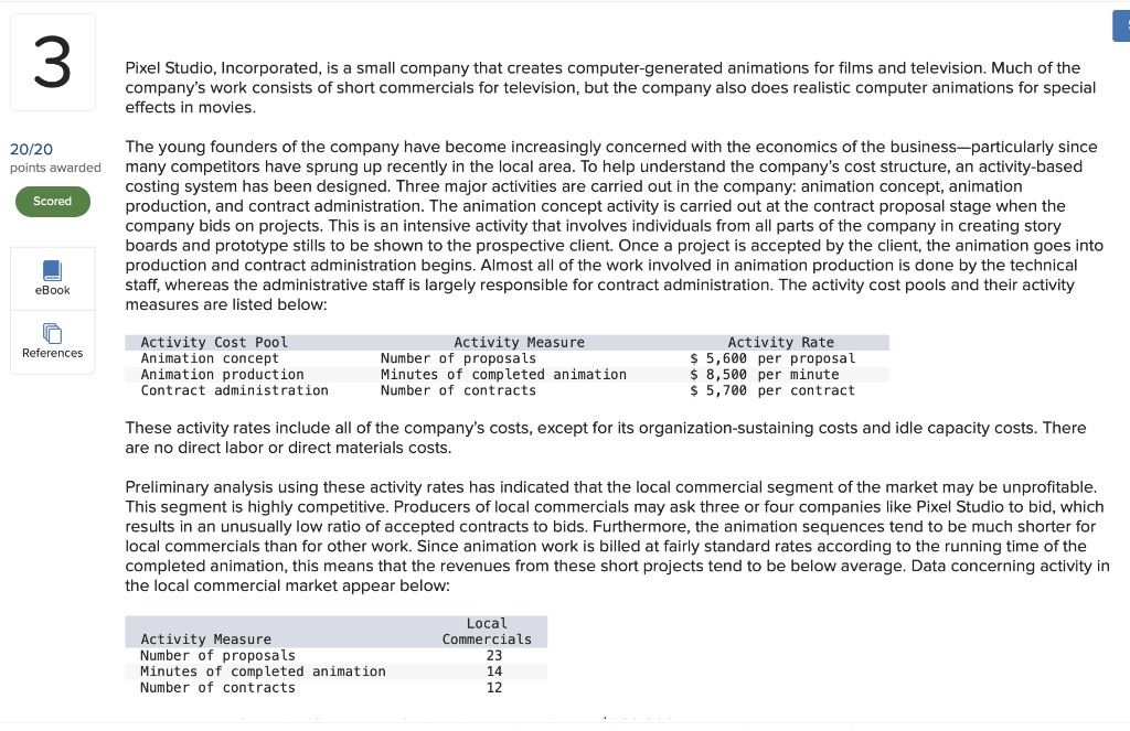 I'm just post answers Pixel Studio, Incorporated, is a small company that