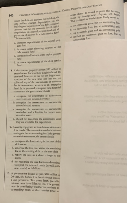 answer the best to ability EXERCISES AND PROBLEMS 139 b.net assets, restricted