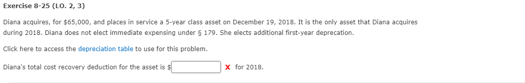 TABLES: 34125 IS WRONG, 27950 is also wrong! Exercise 8-25 (LO.