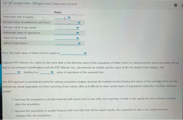 Inc., which is considering the acquisition of Gidbo-Chem Co., estimates that acquiring