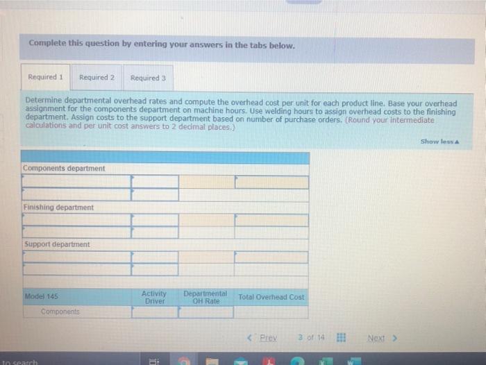 minus sign. Round your intermediate calculations and round "Cost per unit and
