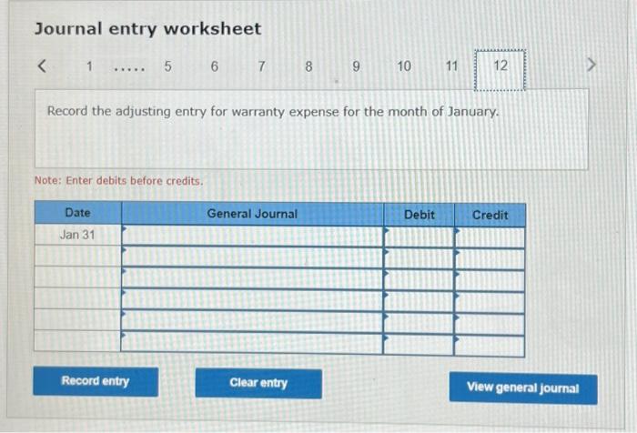 to Decenber sales with an adjusting entry. lan. 5 Sold 160 razors