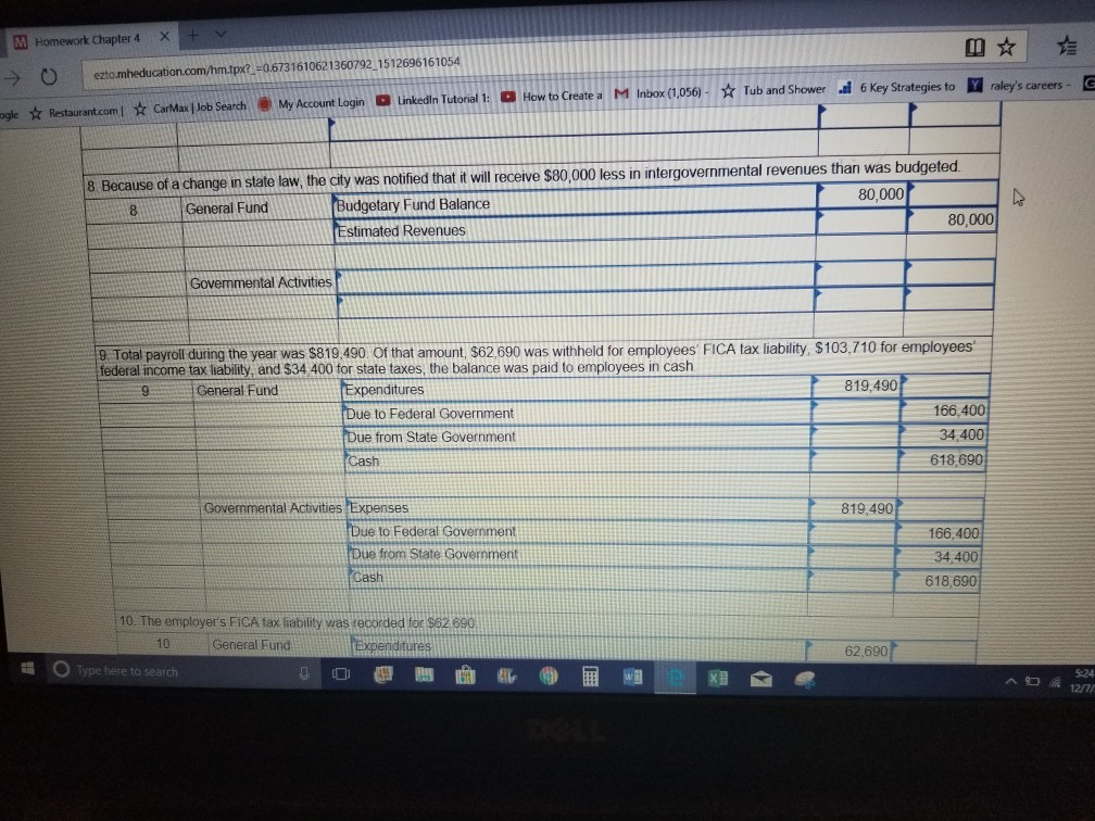 City of Hinton's General Fund had the following post-closing triai balance at