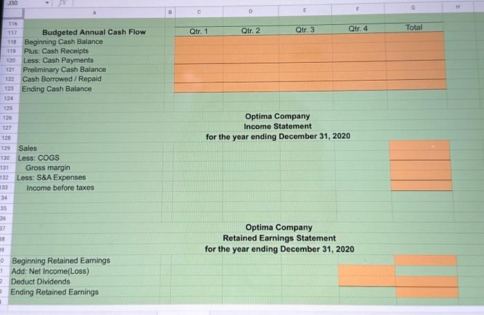 - Used = Ending) Finished Goods Inventory dollar amounts need to be