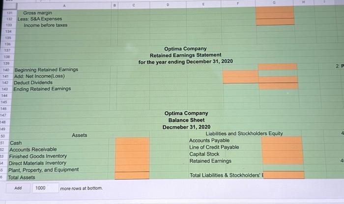 rolled forward to get the ending balance: (Beginning + Produced Sold =