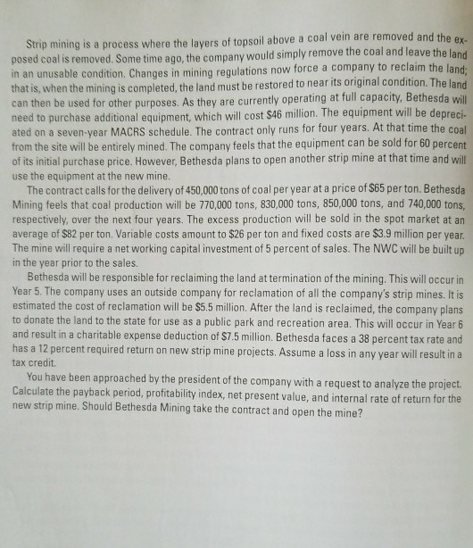 Bethesda Mining Company BETHESDA MINING COMPANY Bethesda Mining is a midsized coal