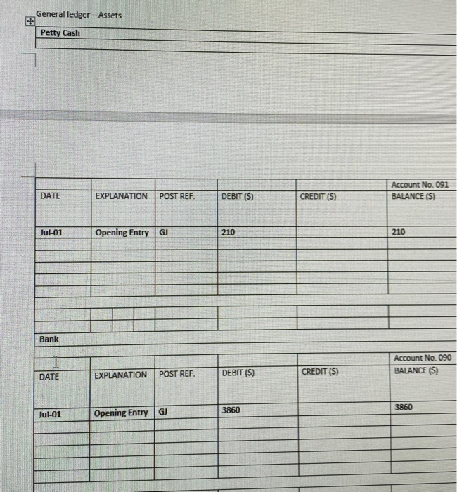 as blank accounts to be used if needed have been included. You