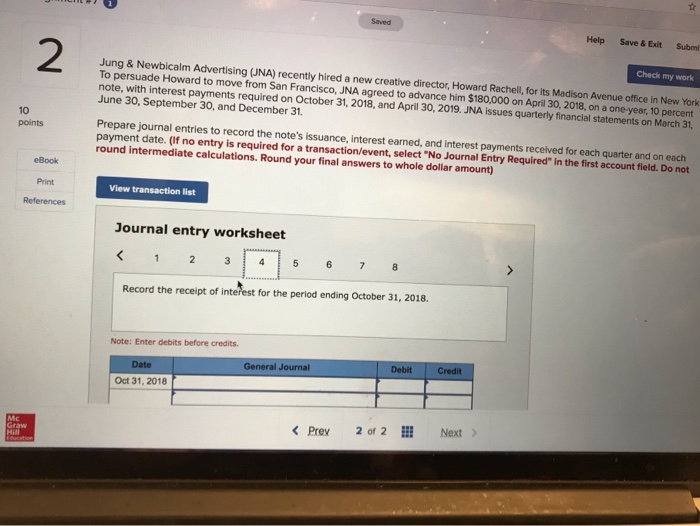 April 30, 2018, on a one-year, 10 percent note, with interest payments