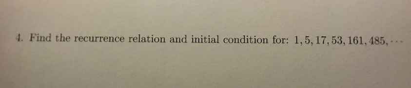 Solve the recurrence relations using either a forward or backward substitution method.