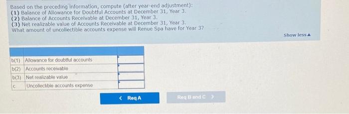balances at December 31. Year 2 Cash of $19,000, Accounts Receivable of