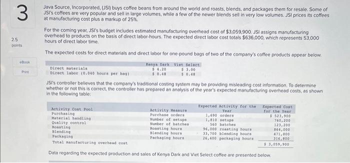  Java Source, Incorporated, (JSI) buys coffee beans from around the world