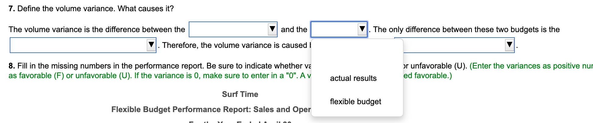 and expenses they would expect to achieve given the same volume Therefore,