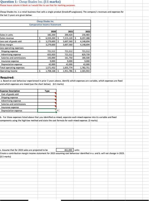 separatly Template: Process Costing - Weighted average Check Cheap Shades inc is