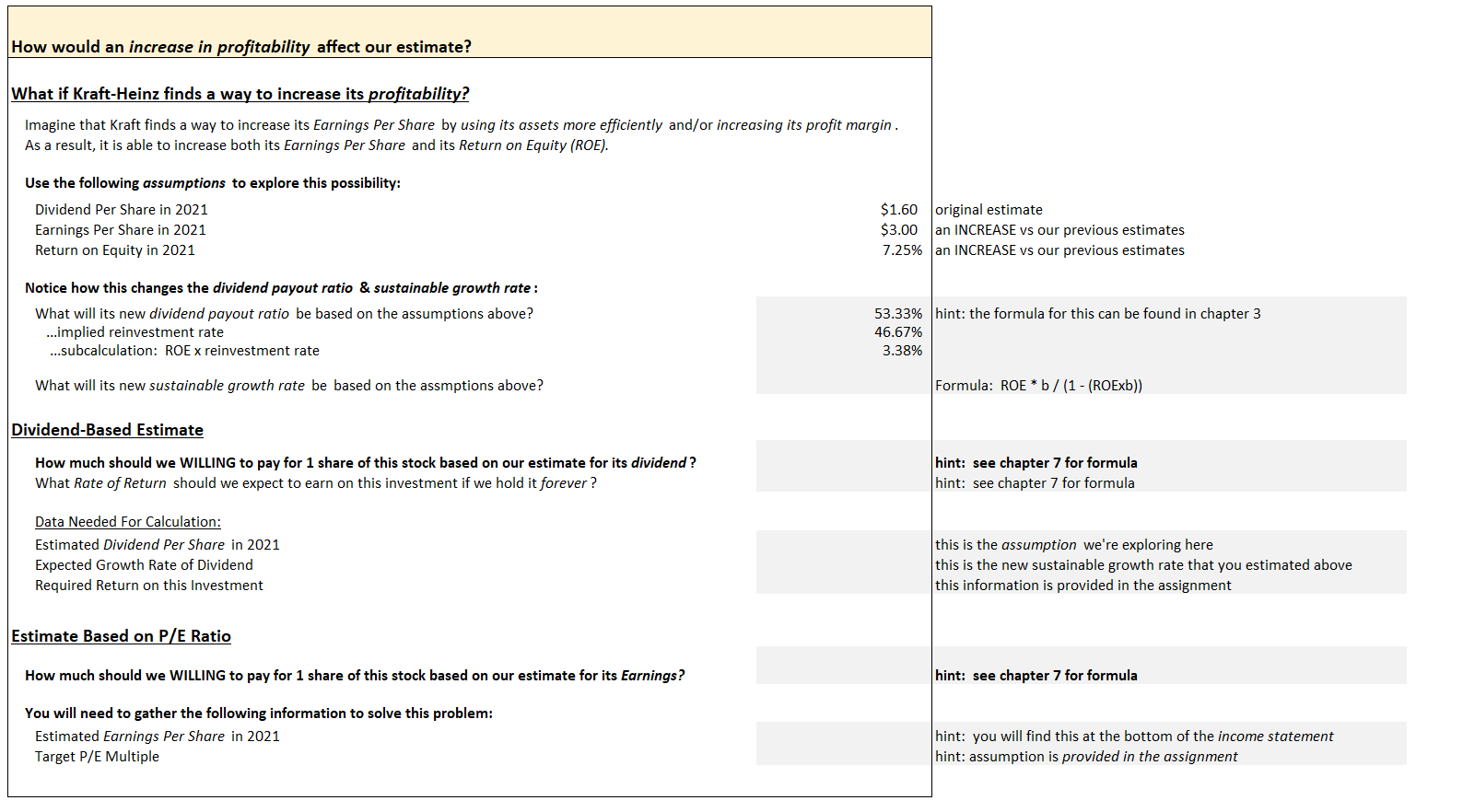 stock in The Kraft Heinz Company (KHC), and to offer an opinion