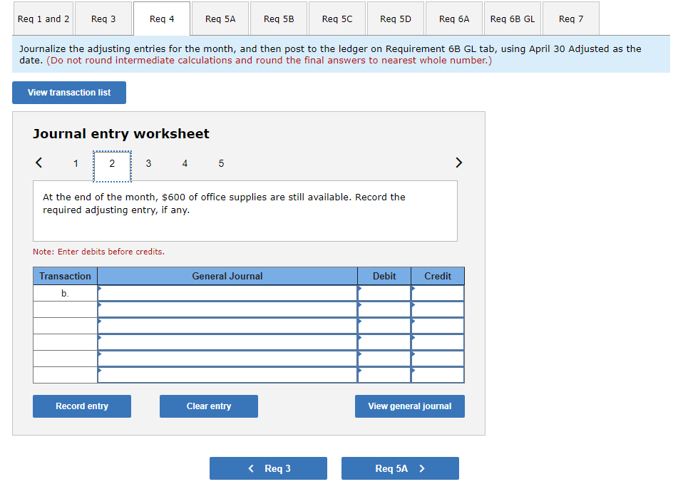 (Algo) Applying the accounting cycle LO P1, P3, P4, P5, P6 On