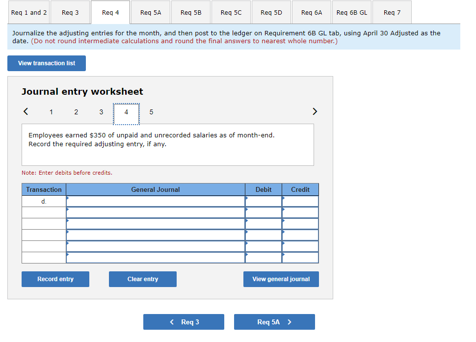 following transactions occurred during the company's first month. April 2 Nozomi invested