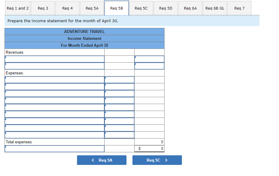 by paying $2,600 cash for the first month's (April) rent. April 4
