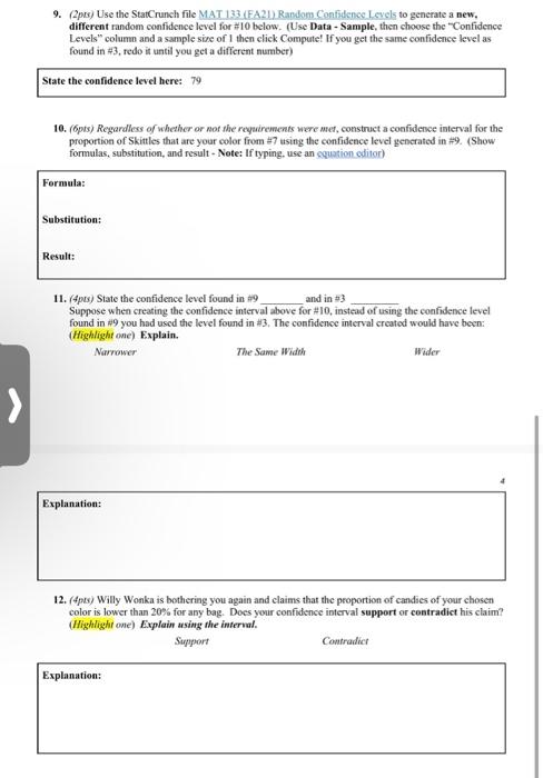 (If there's a tie, just choose one). Fill out this table for