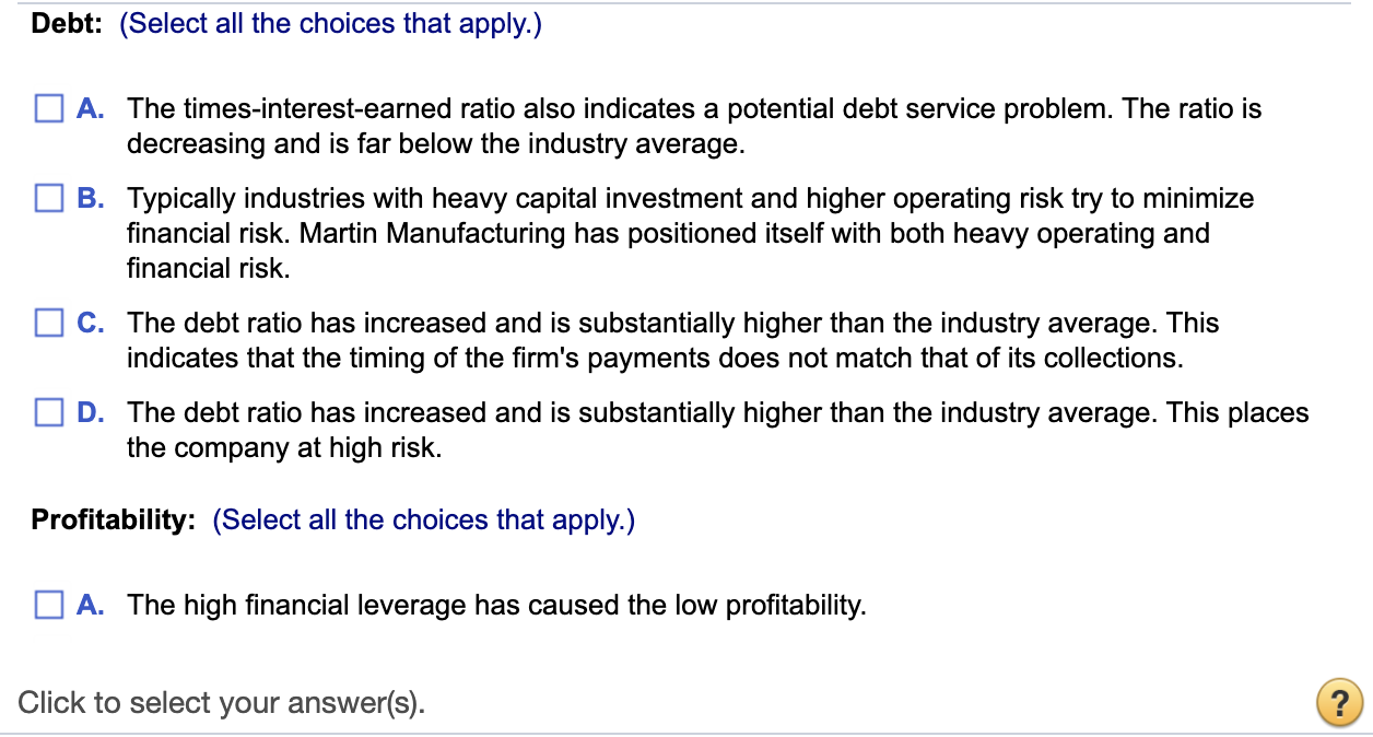 ratios here . To Do a. Calculate the firm's 2019 financial ratios,