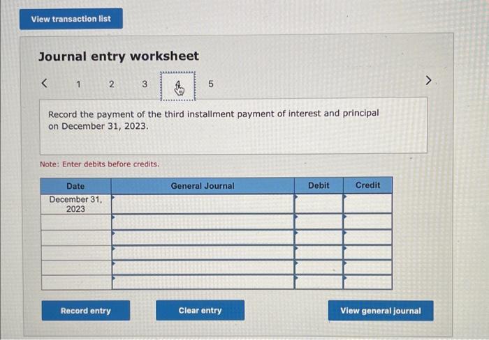 note. The note requires four equal payments of $8,857, consisting of accrued