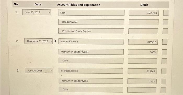 issued $3,400,000,00 face value of 13%,20-year bonds at $3,655,780.00, a yield of