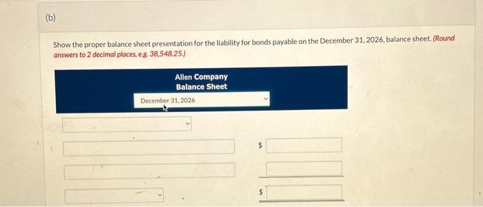 12%. Allen uses the effective-interest method to amortize bond premium or discount.