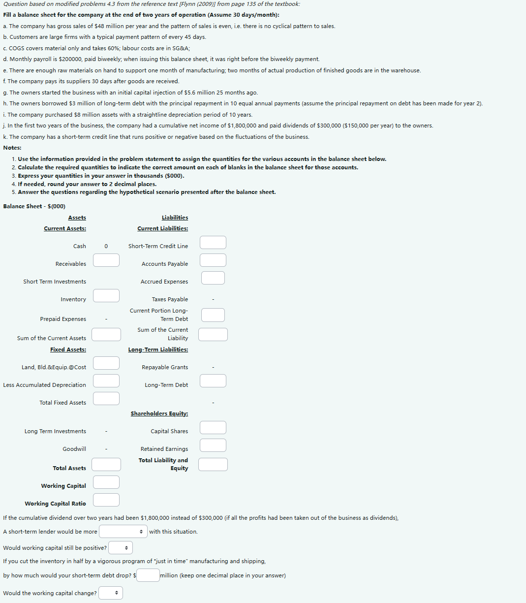  Question based on modified problems 4.3 from the reference text [Flynn