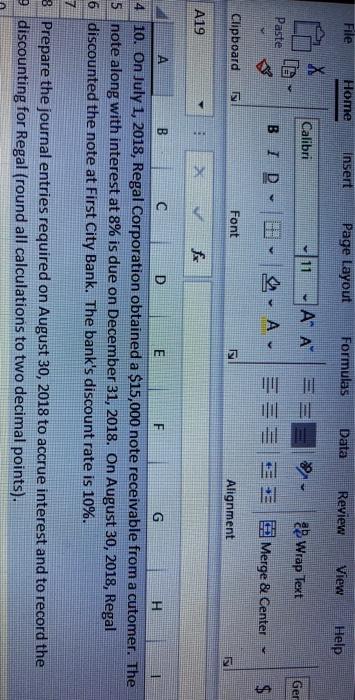  File Home Insert Page Layout Formulas Data Review View Help X