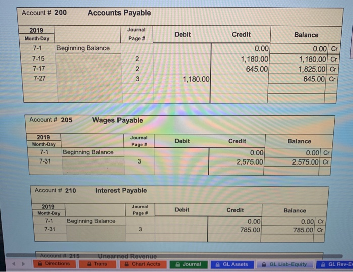 this? Lenny's Lawn Service, Inc. - General Ledger CAUTIO Enter amounts into
