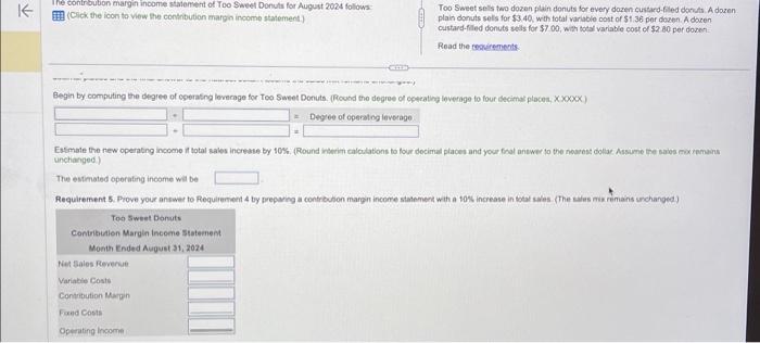 cost of $1.36 per dozen. A dozen custard-filed donuts sells for $7.00,