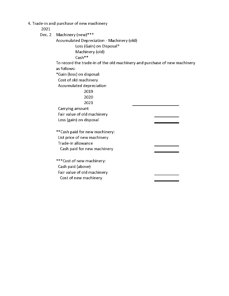2019. Information is as follows: Total cash paid 4,500,000 Assets acquired: Land