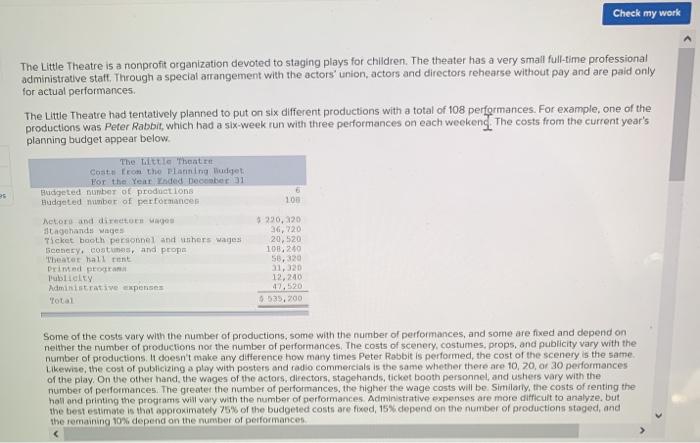  need help with the empty column! Check my work The Little