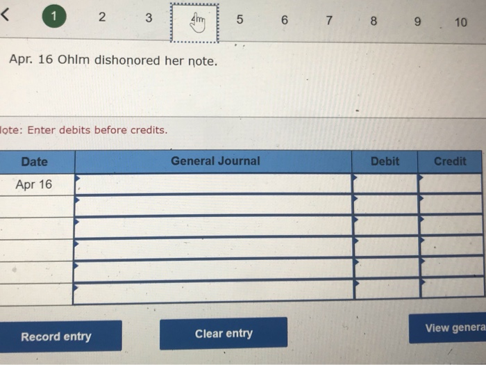 extension on his past-due account receivable. 31 Made an adjusting entry to