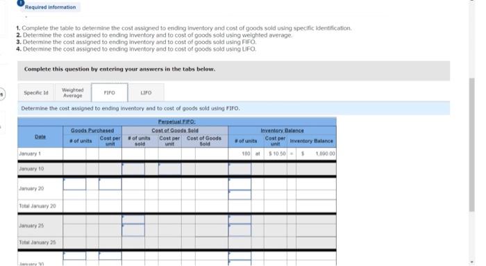 below. (Algo) The following information applies to the questions displayed below) Lakes